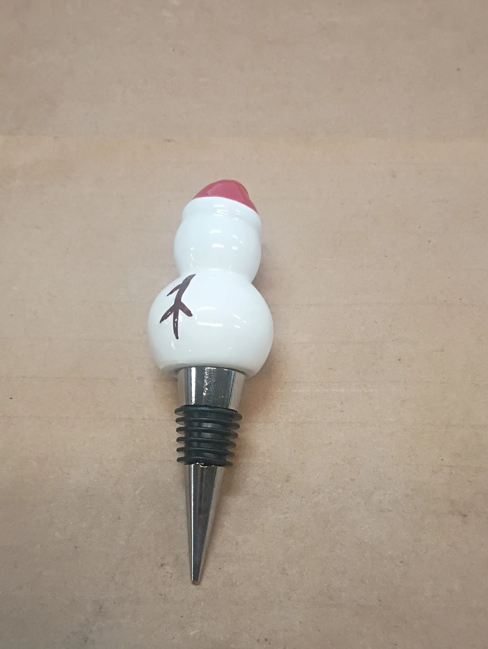 Snowman Wine Bottle Stopper